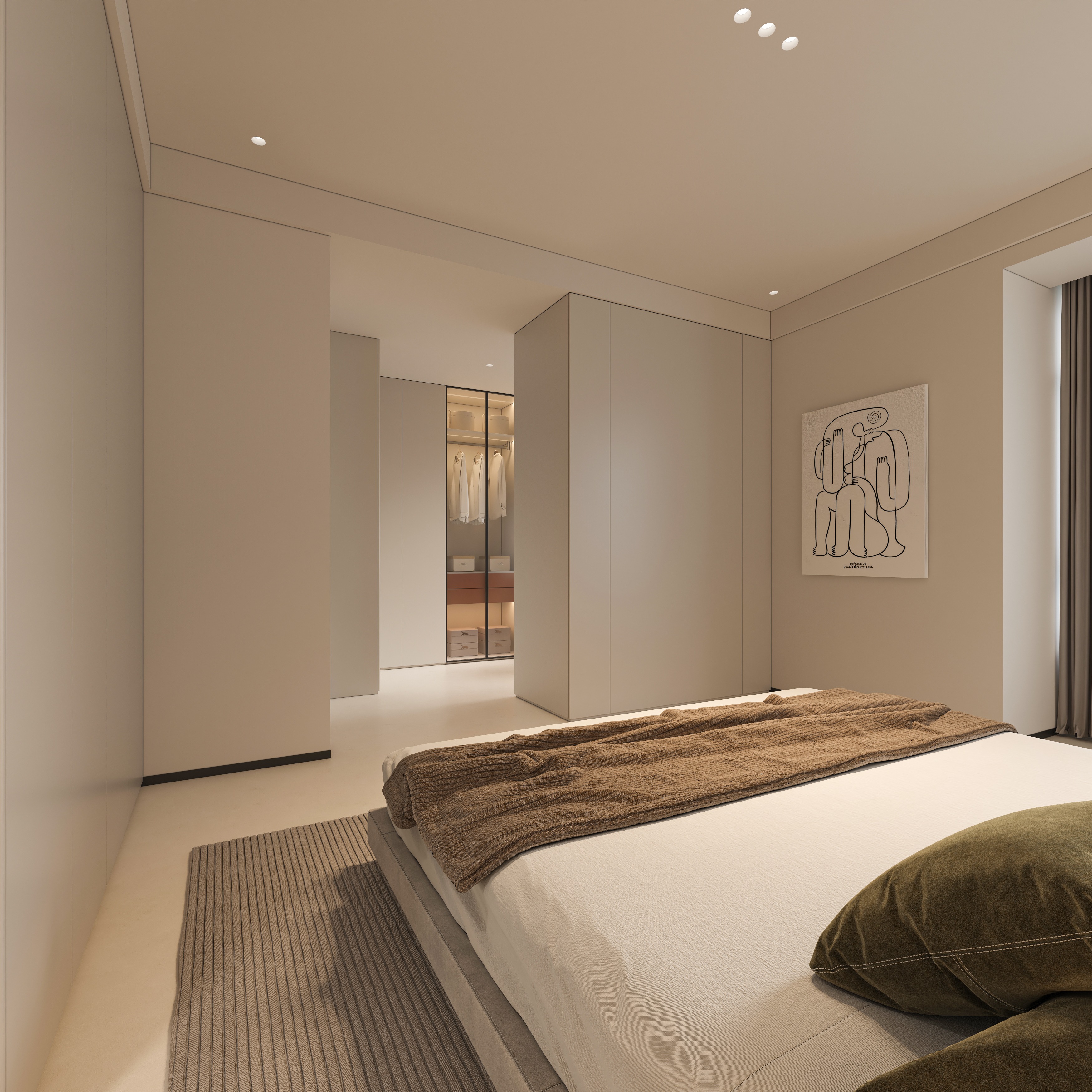 One Stop Design and Procurement Luxury Apartments Bedroom Sets Furniture European Style Multifunctional Saving Space