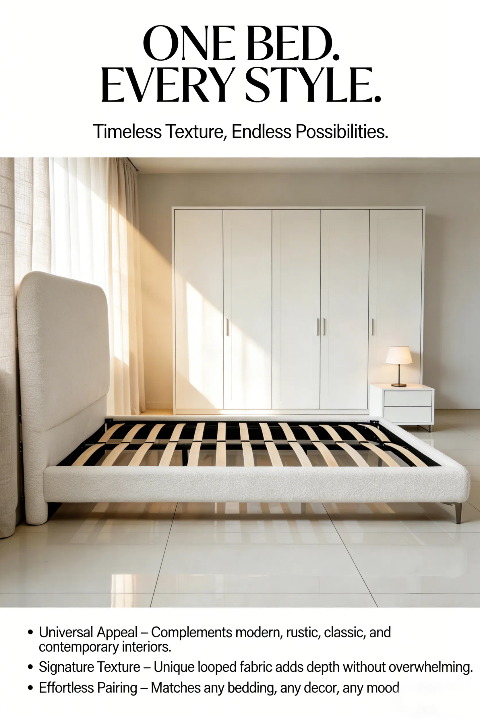 Plush Fluffy Bed Is Easy to Match with Various Bedding Sets and Decorative Accents