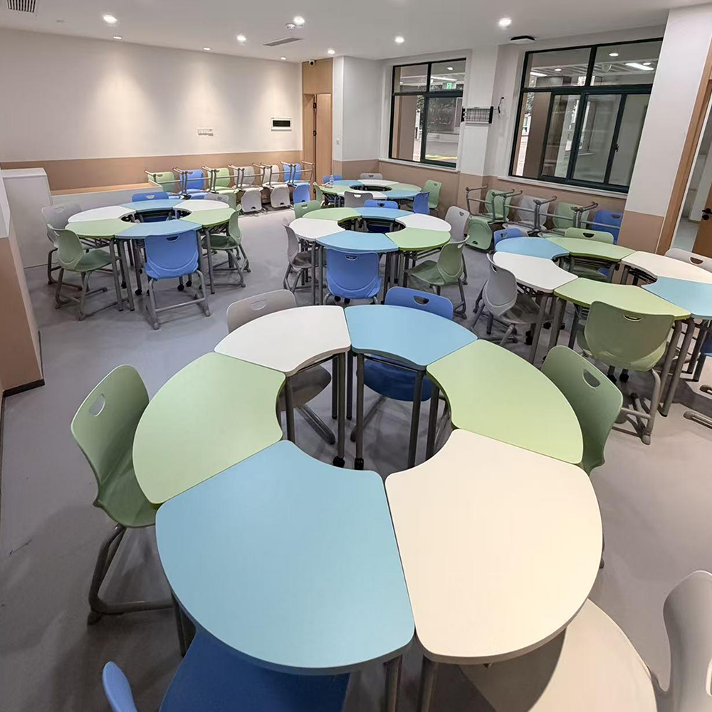 Foshan Wholesale School Furniture Classroom Table Desks Student Study School Training Room Chair