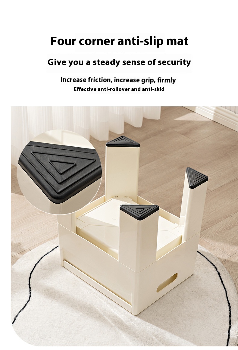 Modern Simple Home Entrance Hallway Storage Multi-Function Shoe Changing Stool Plastic Ancient Internet Celebrity Clothing Store