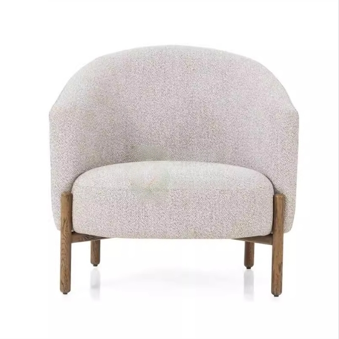 Cozy Soft Padded Armchair Tufted Decorative Teddy Upholstered Armchair Accent Lounge Chairs for Living Room