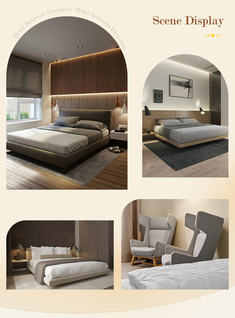 China Brand Factory Wooden Bedroom Furniture Home Furniture Bedroom Set Luxury Hotel Bedroom Furniture