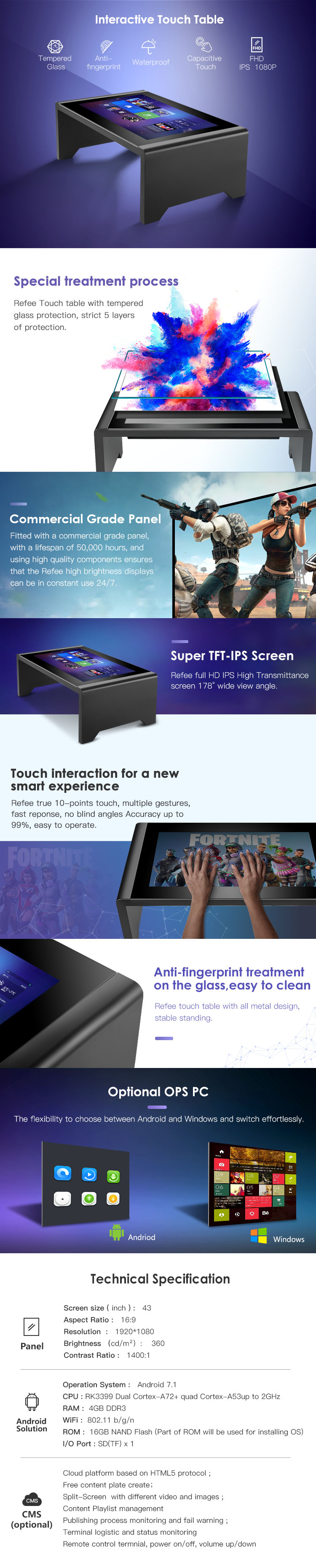 Touch Table Usage Scene