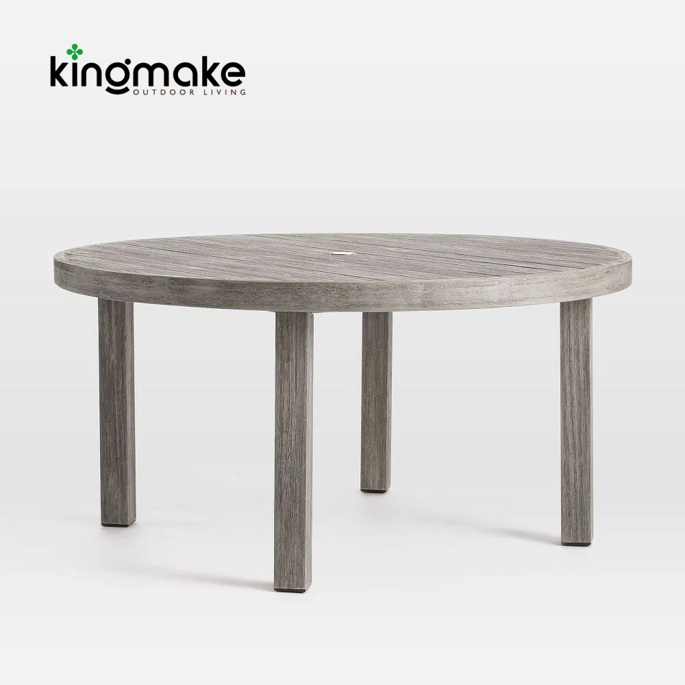 Eco-Friendly Sustainable Teak Wood Patio Outdoor Garden Furniture Dining Set for Restaurant