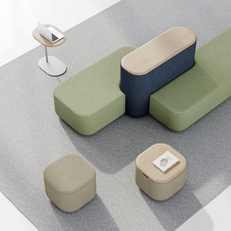 Modular Sectional Sofa Commercial Grade Modular Sofa with Lounger and Ottoman
