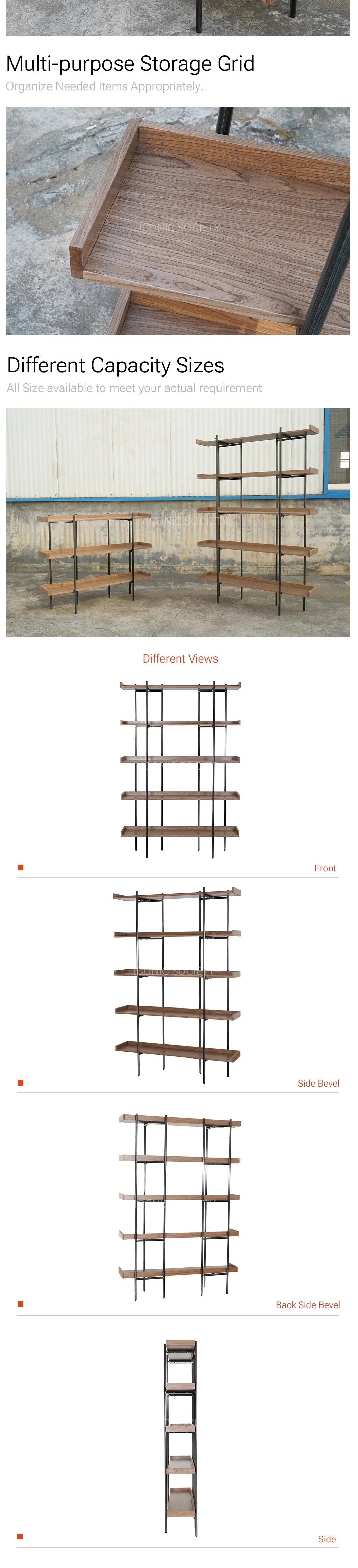 Modern Home Hotel Furniture Office Living Room Bedroom Display Wooden Storage Cabinets Bookrack Bookshelf
