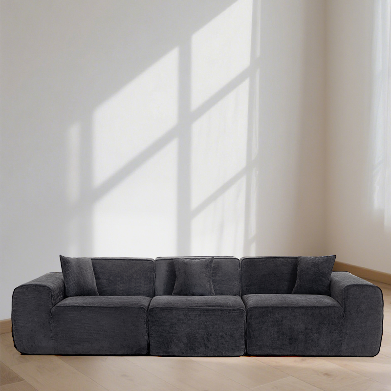 Sectional Couch with L-Shape Chaise Modular Sofa with Deep Seat Upholstered Couches for Living Room Sectional Boneless Couch