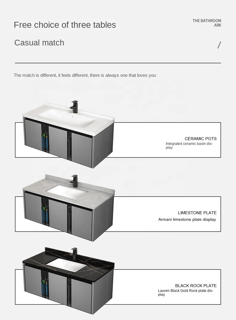 Modern Luxury American Bathroom Vanity Cabinets for Apartment Use