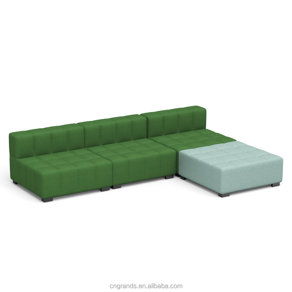 Grands Furniture Modern Modular Colorful Fabric Sectional Cubicle Sofa for Office Lounge Reception Area Waiting Hospital Lobby