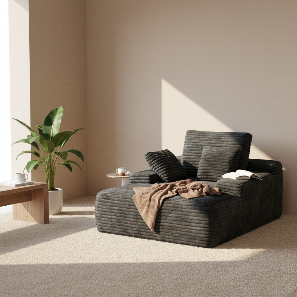 Modern Minimalist Velvet Fabric Modular Sectional Sofa Set Light Luxury Feather Lounge Big Mac Style Vacuum Packing Apartment