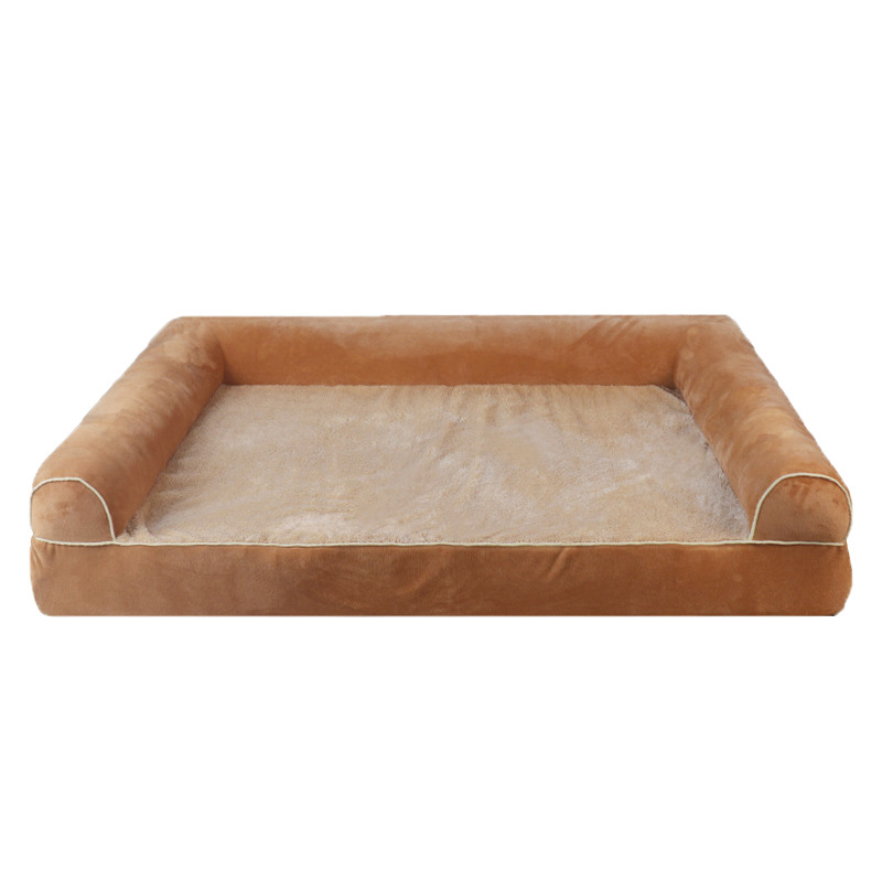Fashionable Orthopedic Sofa Pet Bed for Large Dogs All-Season Waterproof Chew-Resistant Rectangle Furniture with Washable Cover