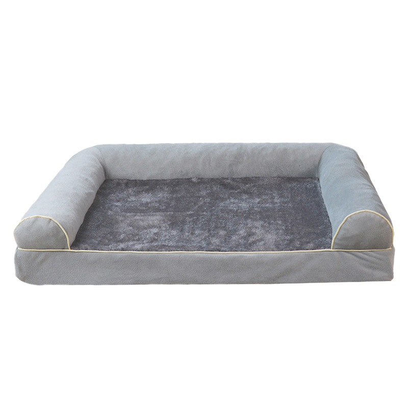 Fashionable Orthopedic Sofa Pet Bed for Large Dogs All-Season Waterproof Chew-Resistant Rectangle Furniture with Washable Cover