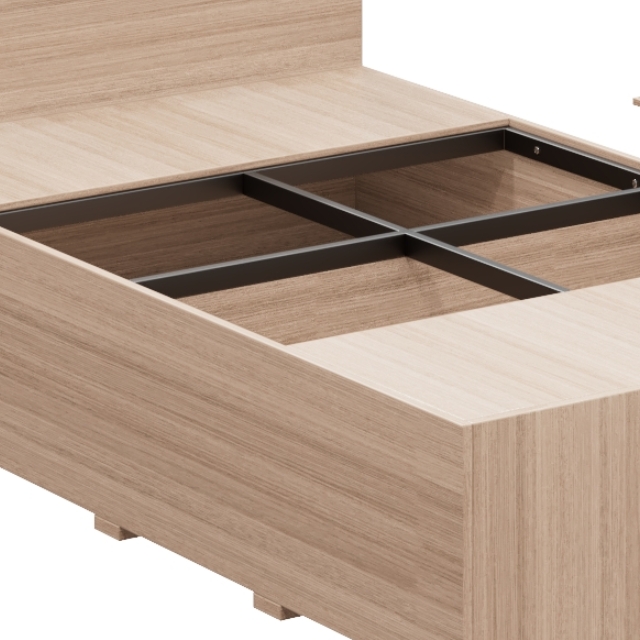 customization Modern Minimalist Single Bed Suitable for Hotel and Dormitory Furniture in Various Sizes