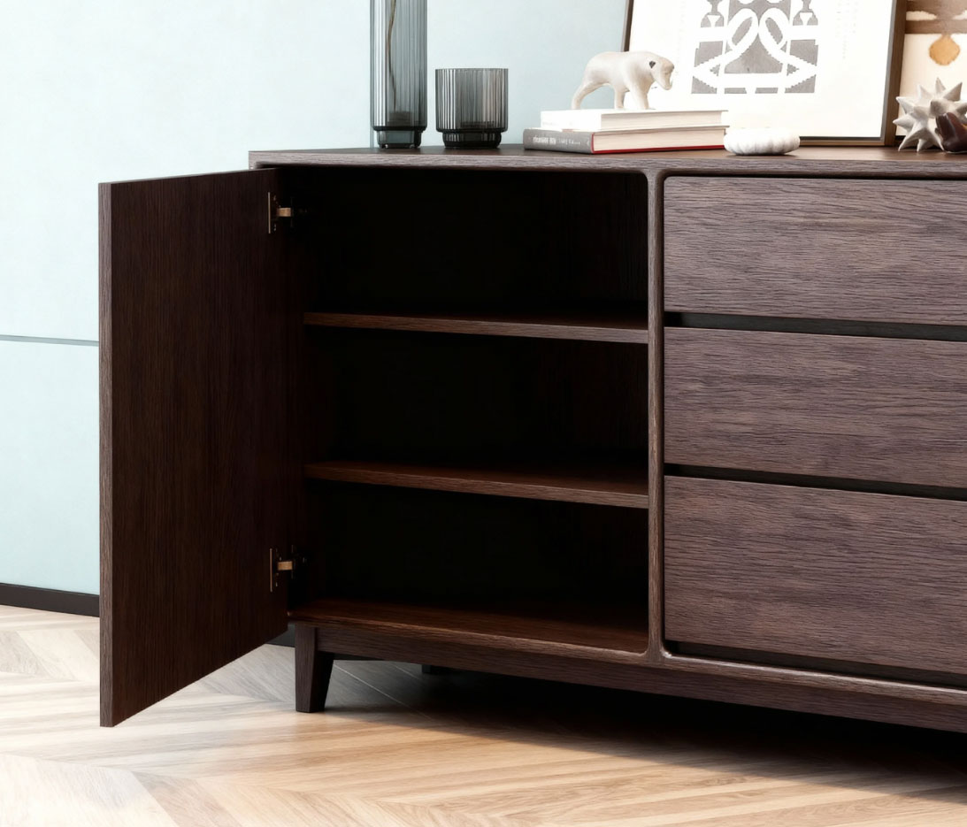 Modern Luxury Solid Wood Sideboard Cabinet Detail 7