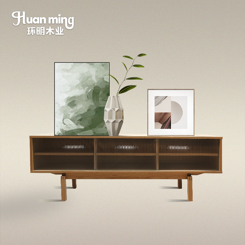 Space Saving Modern MDF TV Cabinet with Floating Shelves Design for Small Room Living Room Furniture TV cabinet