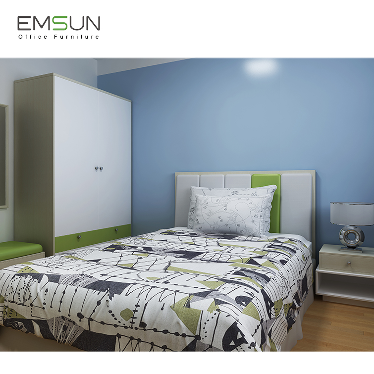 Modern Bed Room Furniture Bedroom Set , Modern New High Gloss Painting MDF Home Furniture Bedroom Set