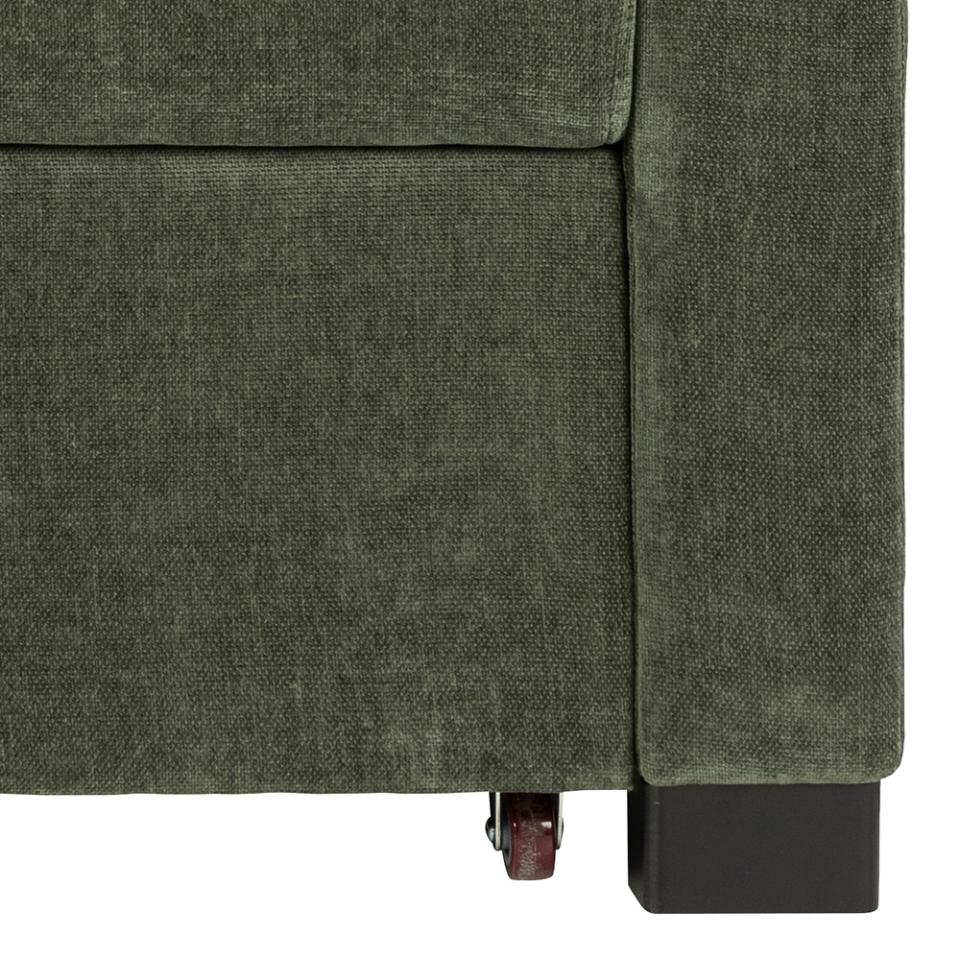 Modern Fabric Sofa Bed with Storage Space 2-in-1 Sleeper Sofa for Small Apartment