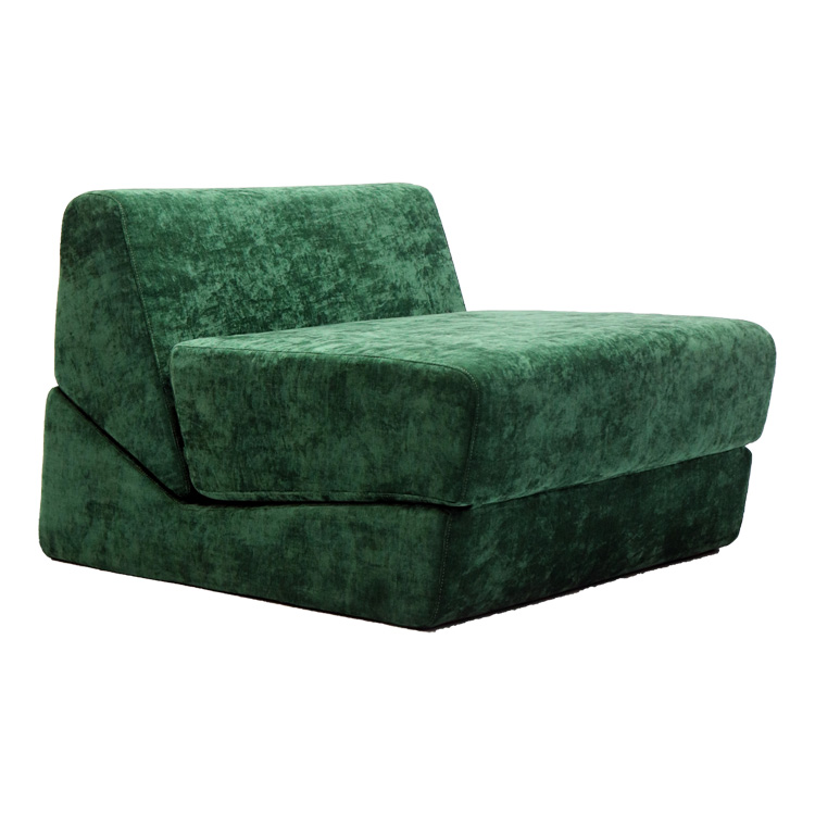 French Style Small Modular Metal Folding Sofa Genuine Leather Multifunctional Living Room Hall Application Simple Design