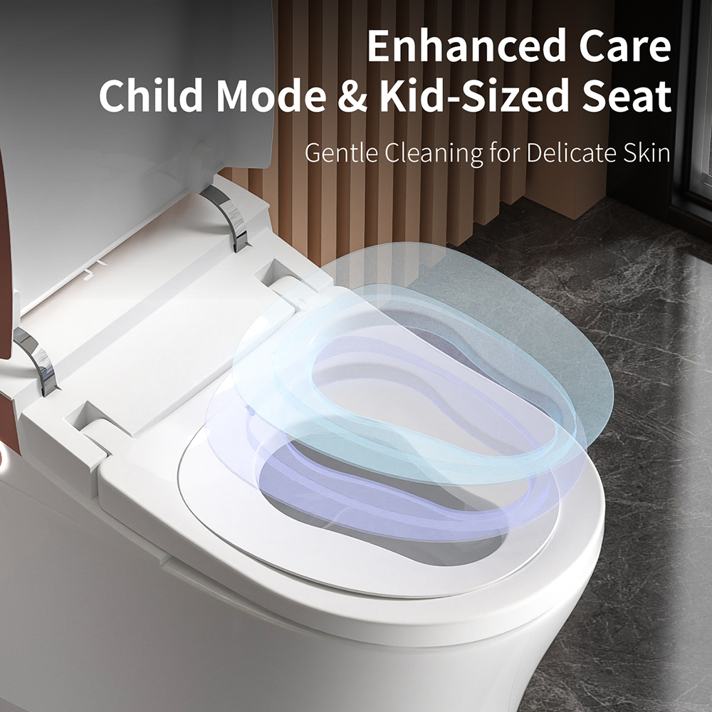 MWD Wholesale Smart Toilet Automatic Flush Intelligent WC Electric Bidet With Heated Seat Remote Control Modern Sanitary Ware