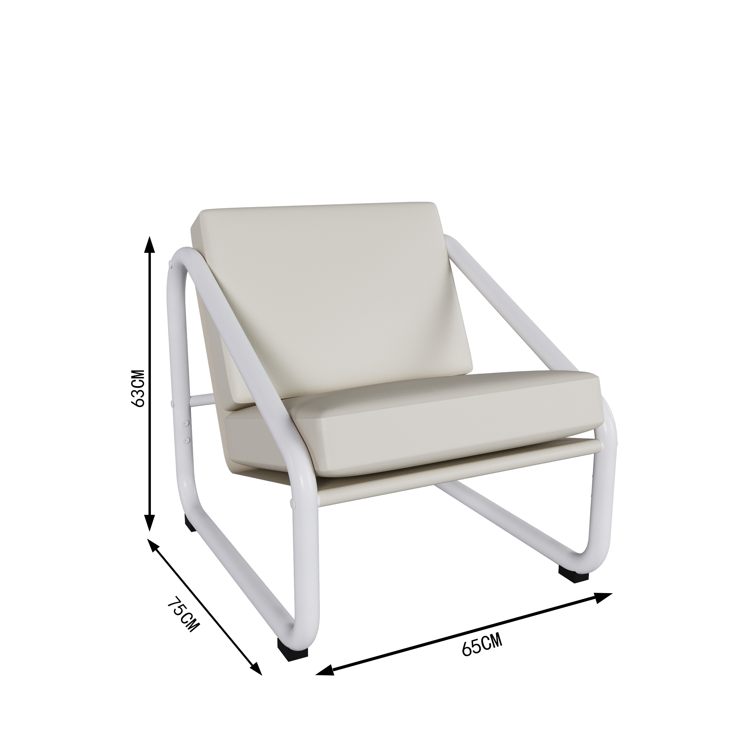 Modern Nordic Minimalist Durable Comfortable Aluminum Patio Sofa Outdoor Lounge Furniture with Weather Resistant Features