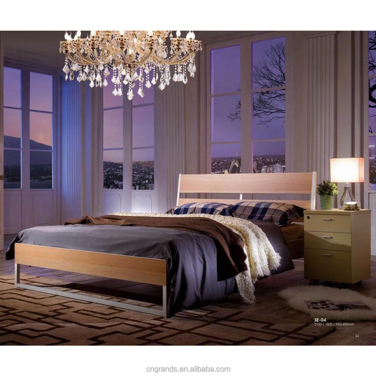 Nordic Style All Steel Single Bed for Kid Bedroom Factory School Dormitory Apartment Residential Home Children Adult Furniture