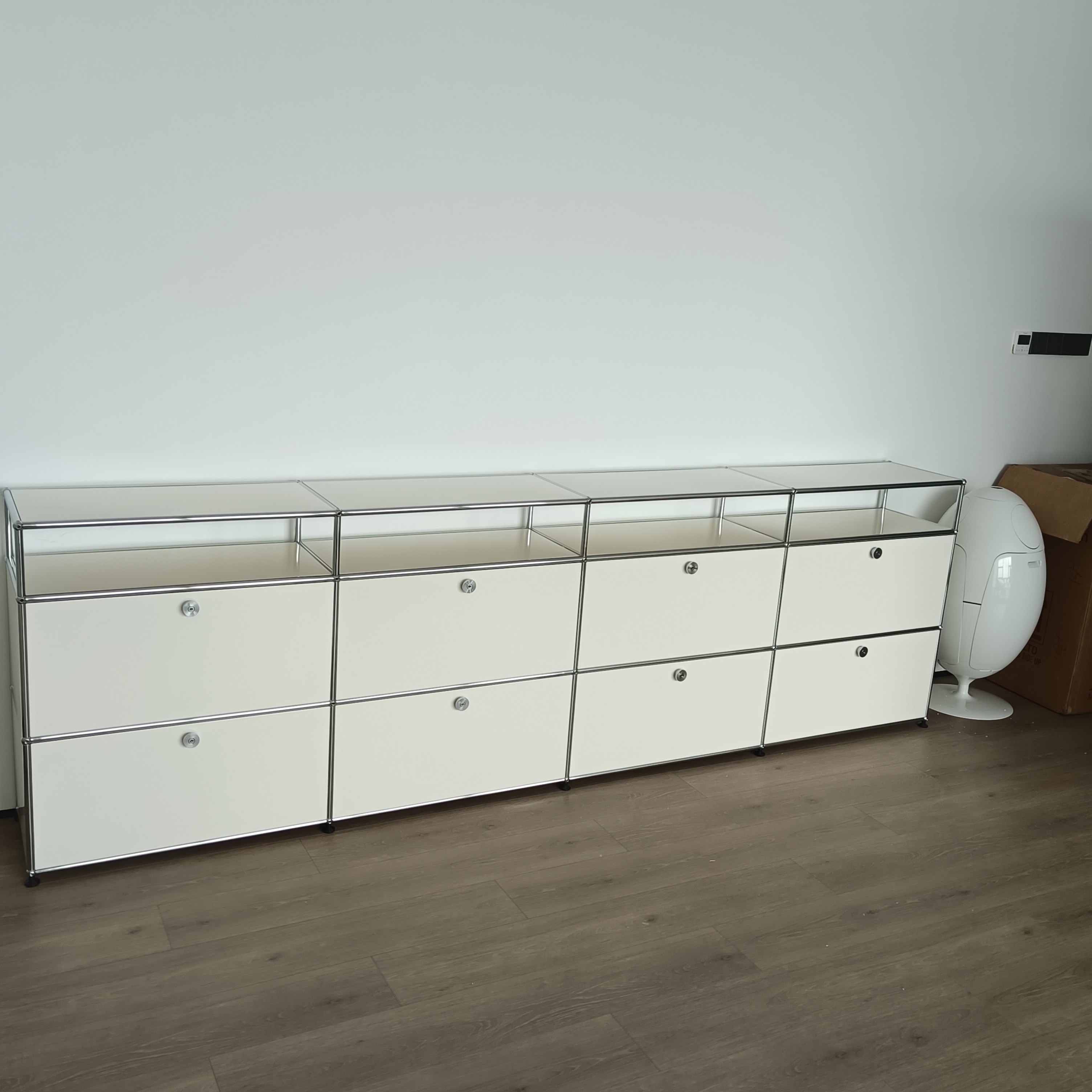 Customizable Modern Modular Furniture Minimalist Style Stainless Steel Home Furniture Sideboard Wardrobe Bedside