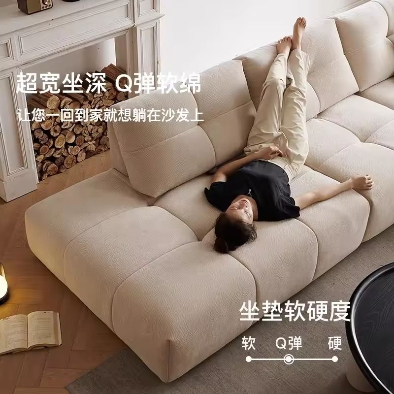 Modern Sofa Bed Living Room Set Nordic Modern Minimalism Living Room l Shaped Combination Modular Sectional Sofa