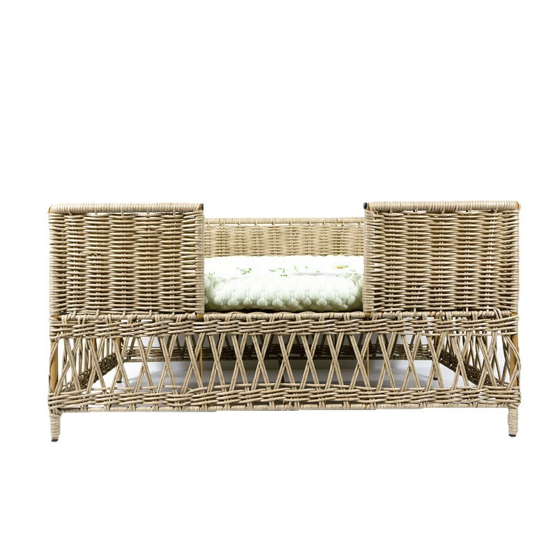 Rattan Pet Bed Eco Friendly Natural Material Sustainable Pet Furniture Wholesale From Vietnam