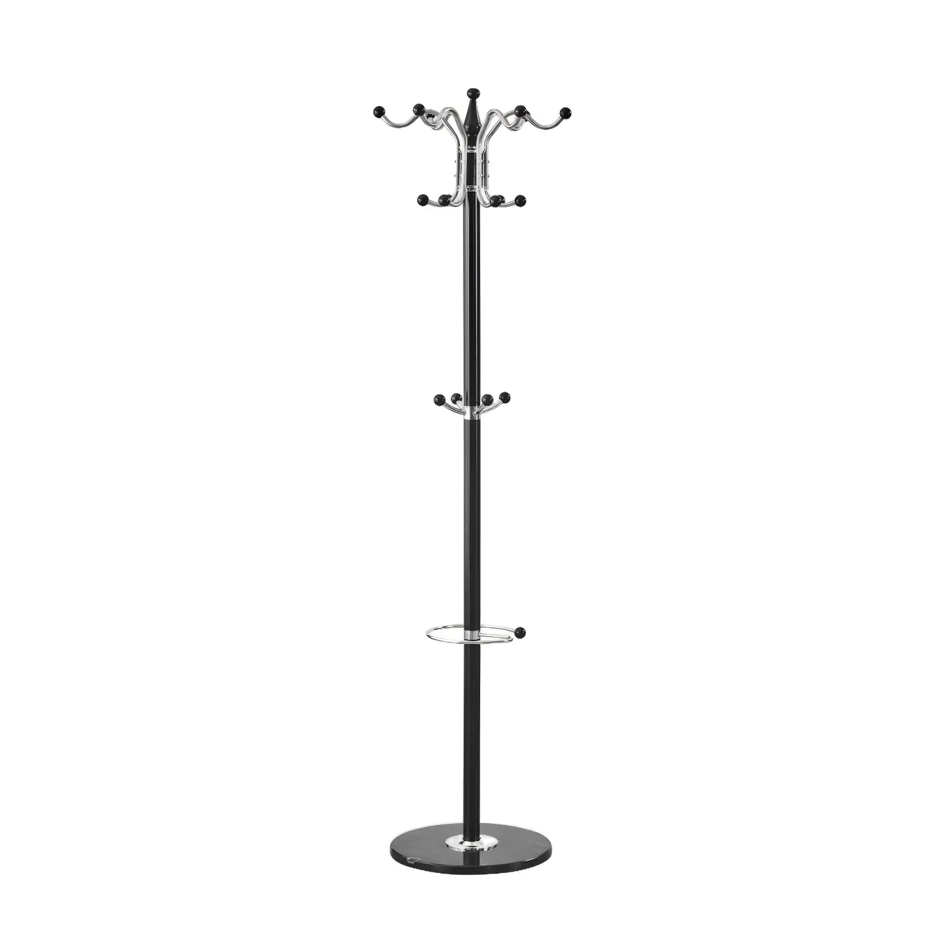 Decorative Modern Furniture Coat Rack - Sturdy Floor Standing Clothes Hanger with Retro Accents, Ideal for Organizing Coats, Hats &amp; Bag