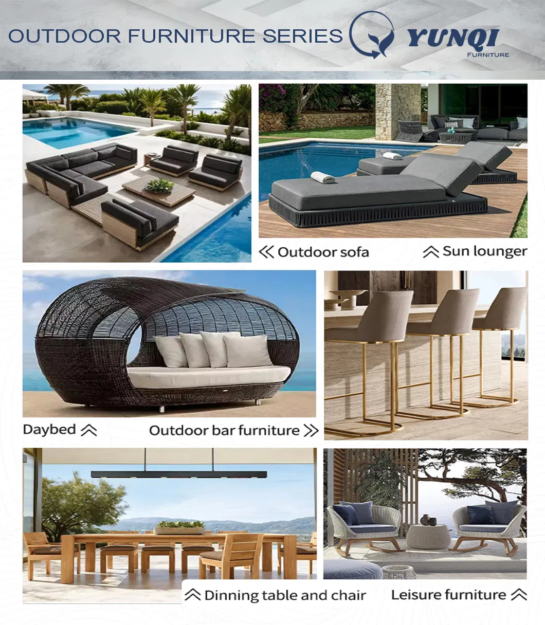 More Design Eco-Friendly Recycled Aluminum Outdoor Sofa Set Sustainable Furniture