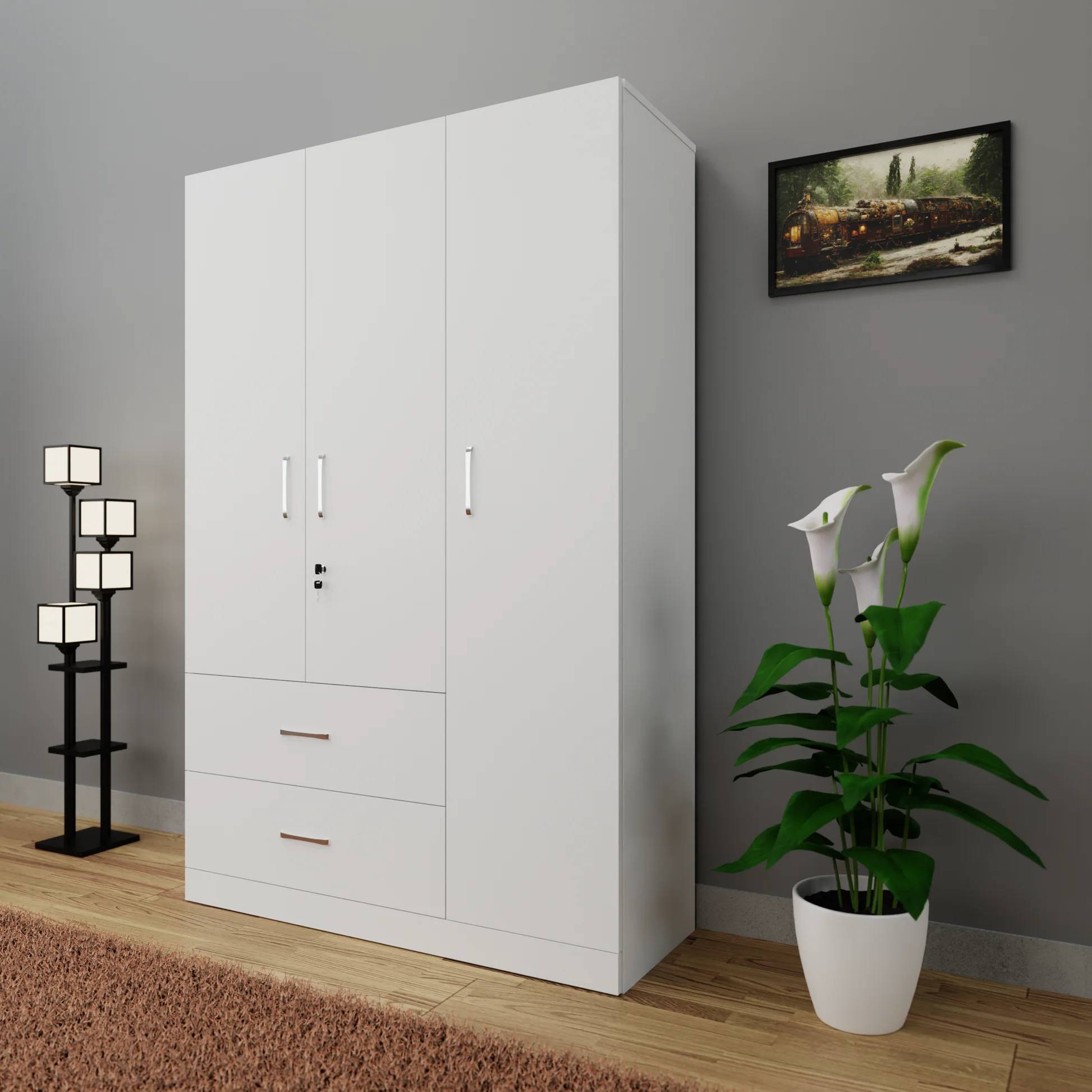 Bedroom Wooden Wardrobe Design View 3