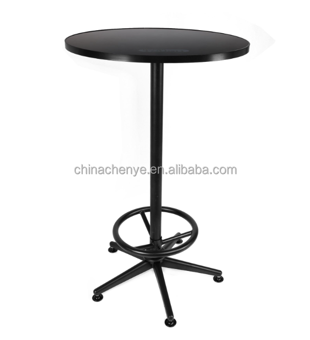 3 Piece Shop Pub Table Bar Stool Set for Game Room Steel Black Pub Table and Chairs