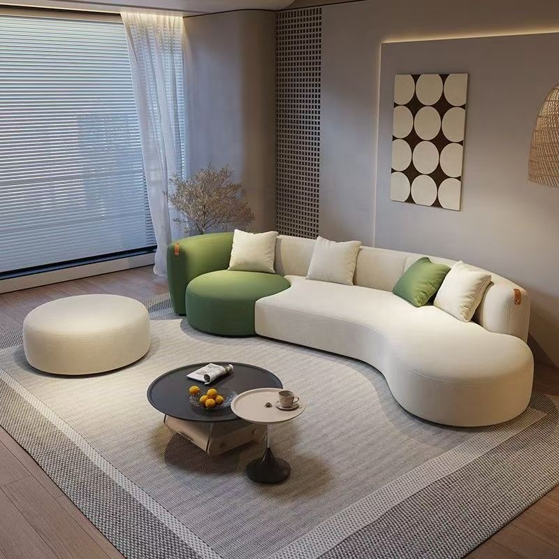 GEDO Modern Minimalist Modular Sectional Sofa Living Room Home Irregular Beauty Salon Curved Homestay Furniture