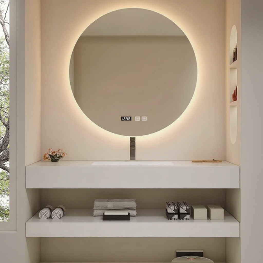 Modern Minimalist Double-Layer Rock Board Basin Bathroom Cabinet Lacquer Finish Integrated Ceramic Seamless Wash Waterproof