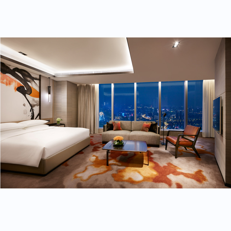 China Brand Factory Wooden Bedroom Furniture Home Furniture Bedroom Set Luxury Hotel Bedroom Furniture
