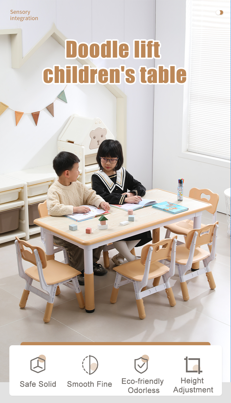 Children's table and chair set detail 1