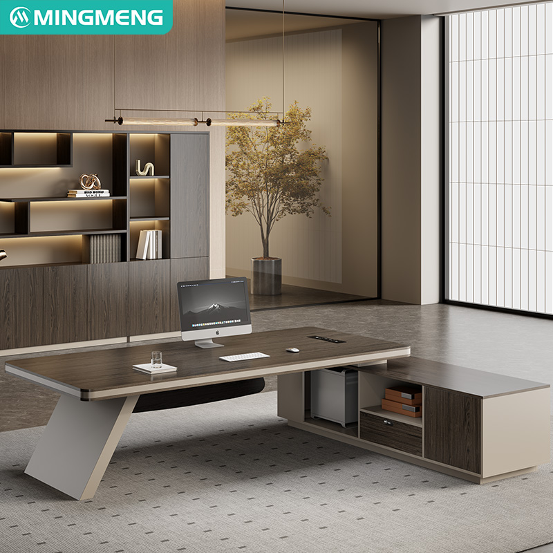 New Design L-shaped Table Office Boss Manager Executive Desk furniture With Side Return