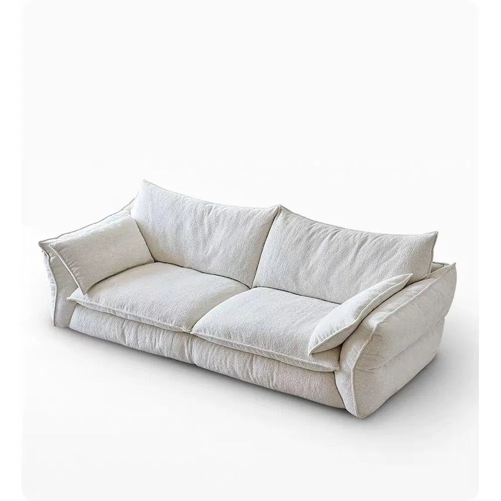 Natural Organic Jute Woven Texture Eco-Friendly Sustainable Couch Living Room Furniture
