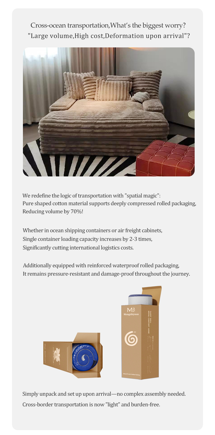 Module Compression Sofa Set Modern Combination Vacuum Living Room Fabric Compressed Furniture Made in China Foshan Factory