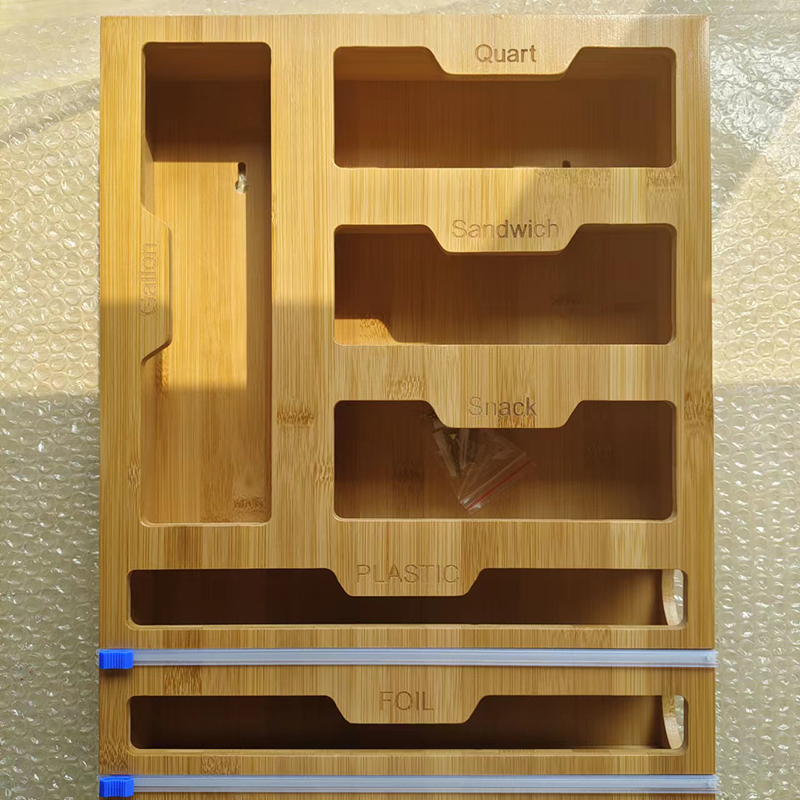 Bamboo storage organizer