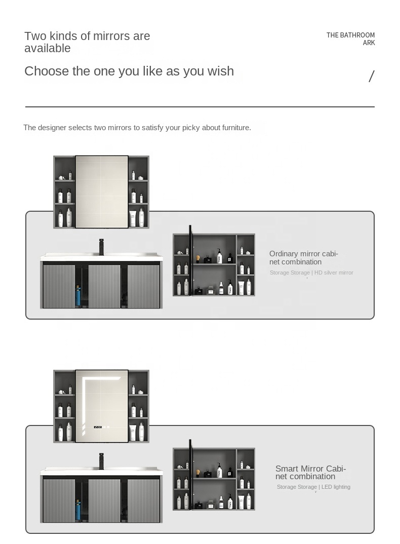 Modern Luxury American Bathroom Vanity Cabinets for Apartment Use
