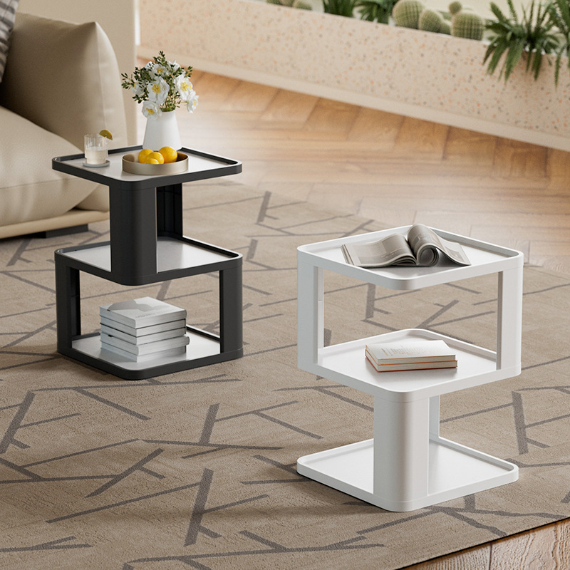 Living Room Internet Popular Minimalist Small ABS Household Side Table Sofa French Bedside Table Apartment Coffee Table Tea