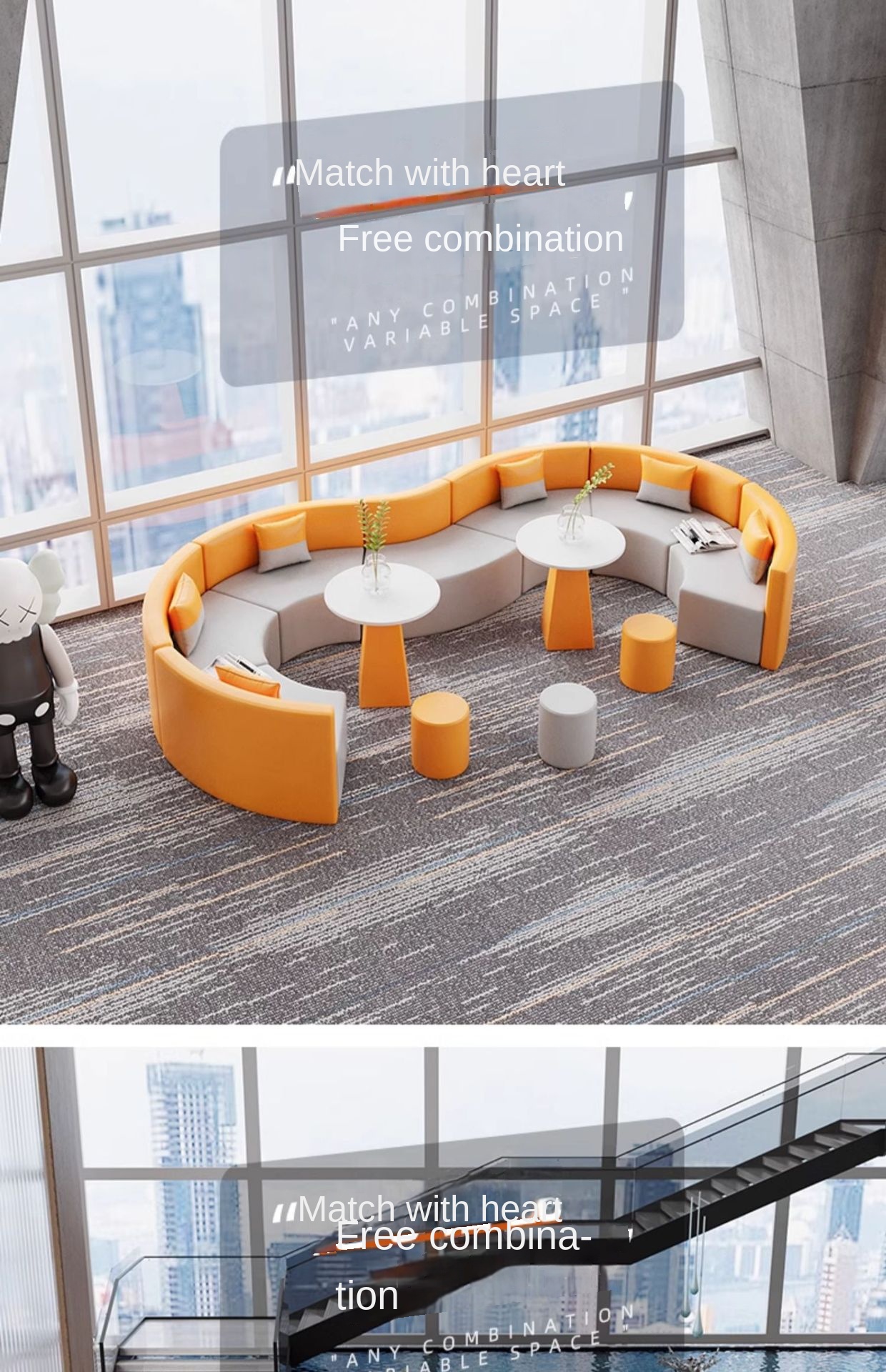 Lobby Sectional Sofa Set
