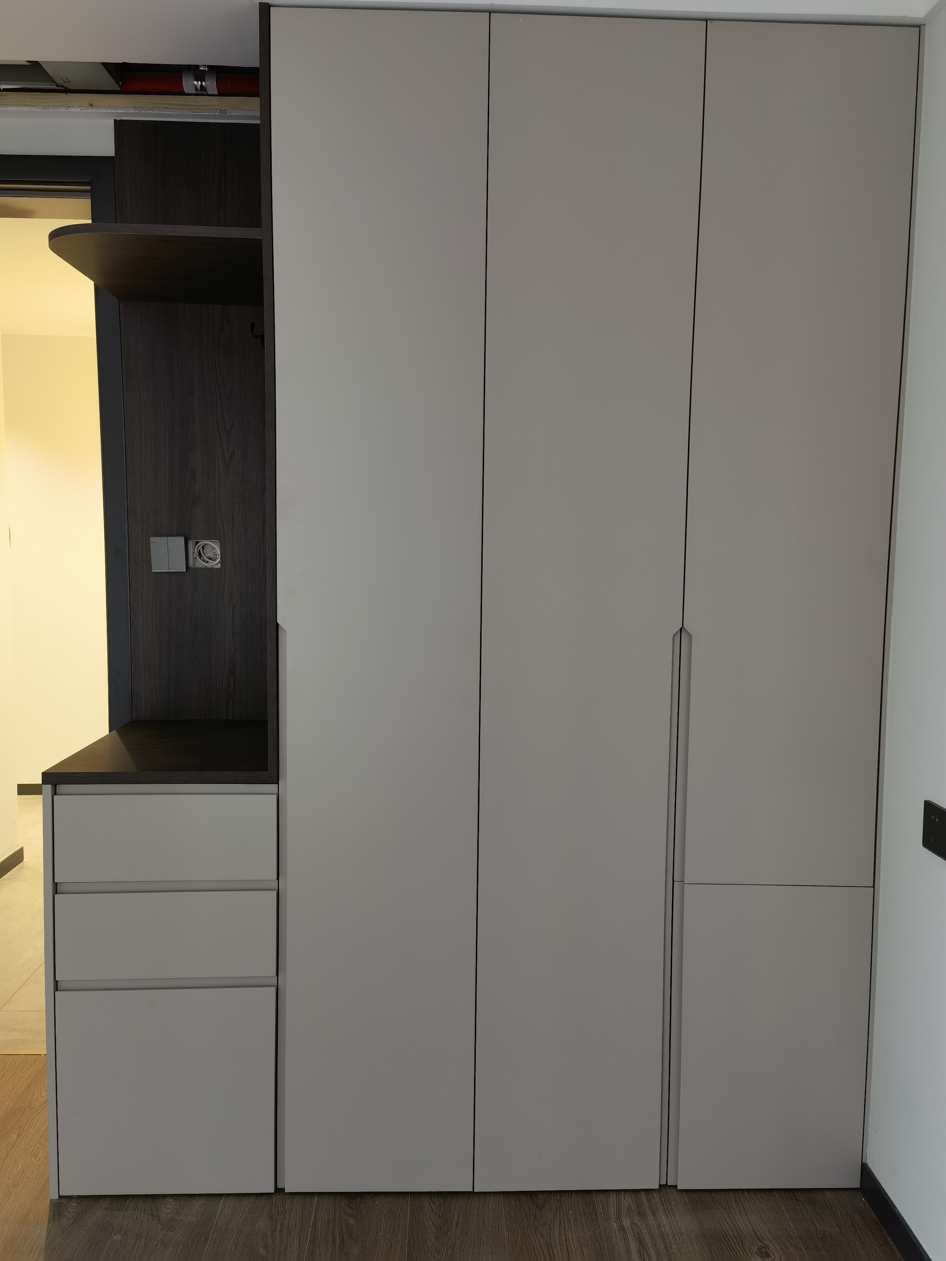 Modern Light Luxury Minimalist Bedroom Furniture Wardrobe Detachable Design Adjustable Eco-Friendly Materials Easy Assembly