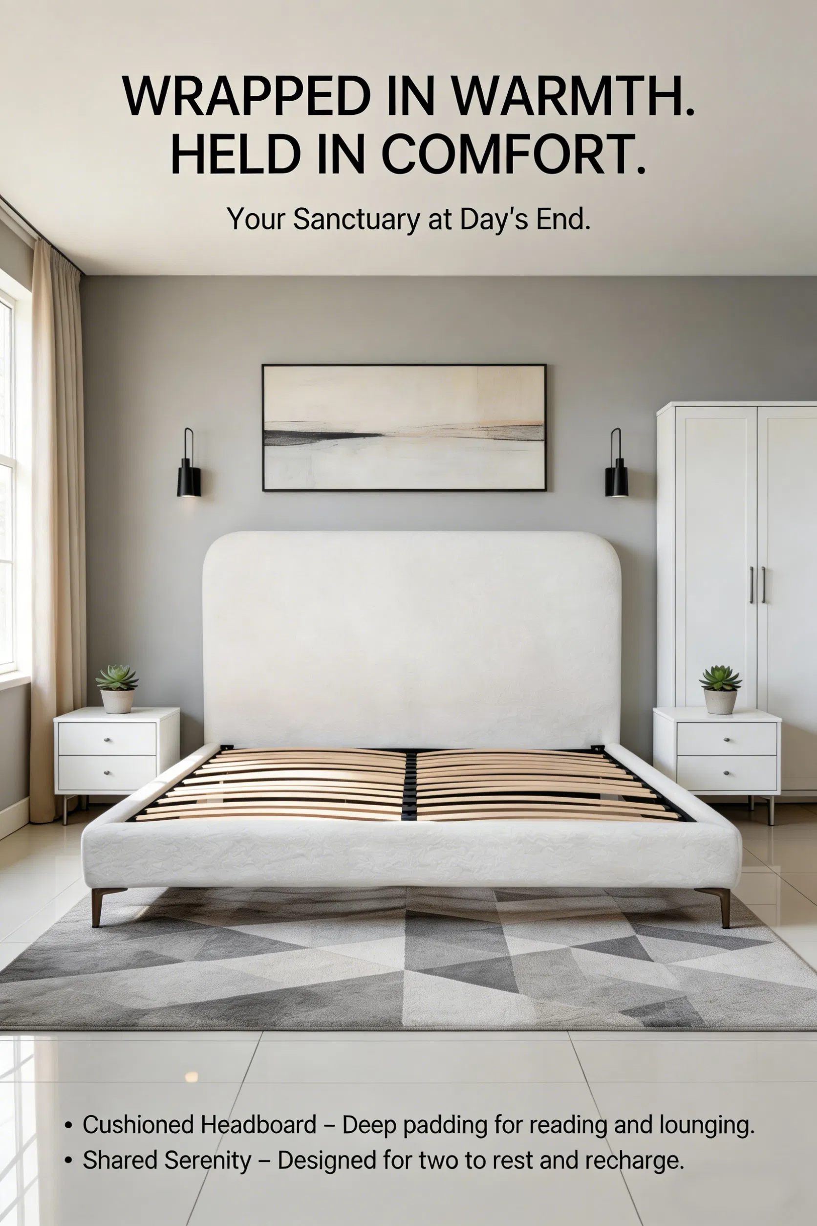 Plush Fluffy Bed Is Easy to Match with Various Bedding Sets and Decorative Accents