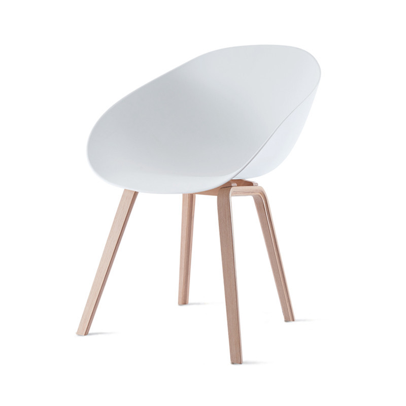 Modern Minimalist Design Plastic Restaurant Dining Chair with Disassembly Feature