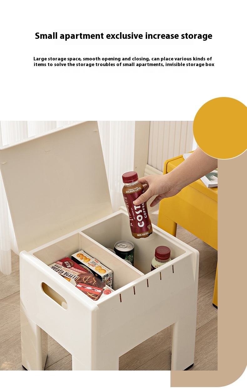 Modern Simple Home Entrance Hallway Storage Multi-Function Shoe Changing Stool Plastic Ancient Internet Celebrity Clothing Store