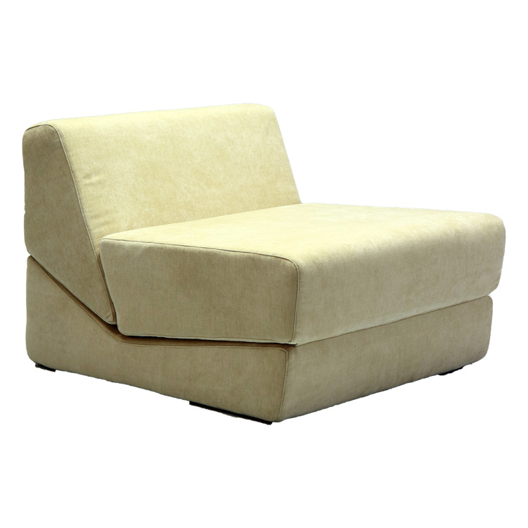 French Style Small Modular Metal Folding Sofa Genuine Leather Multifunctional Living Room Hall Application Simple Design