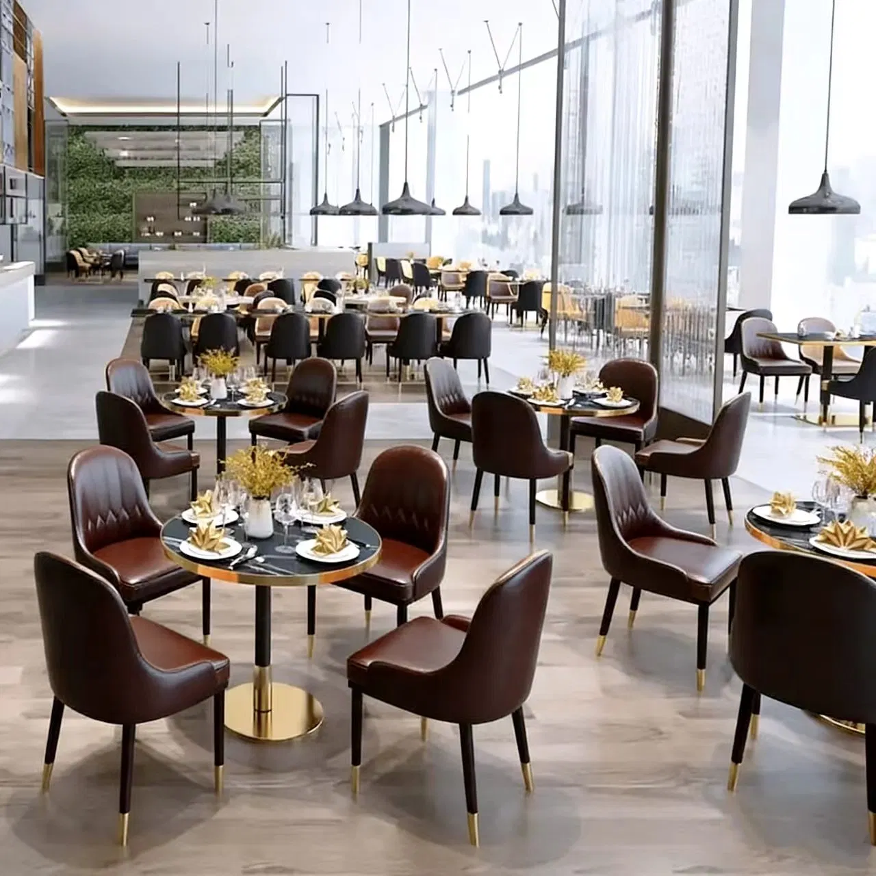 Sustainable Dining Furniture Set for Eco-Friendly Hotel Restaurants