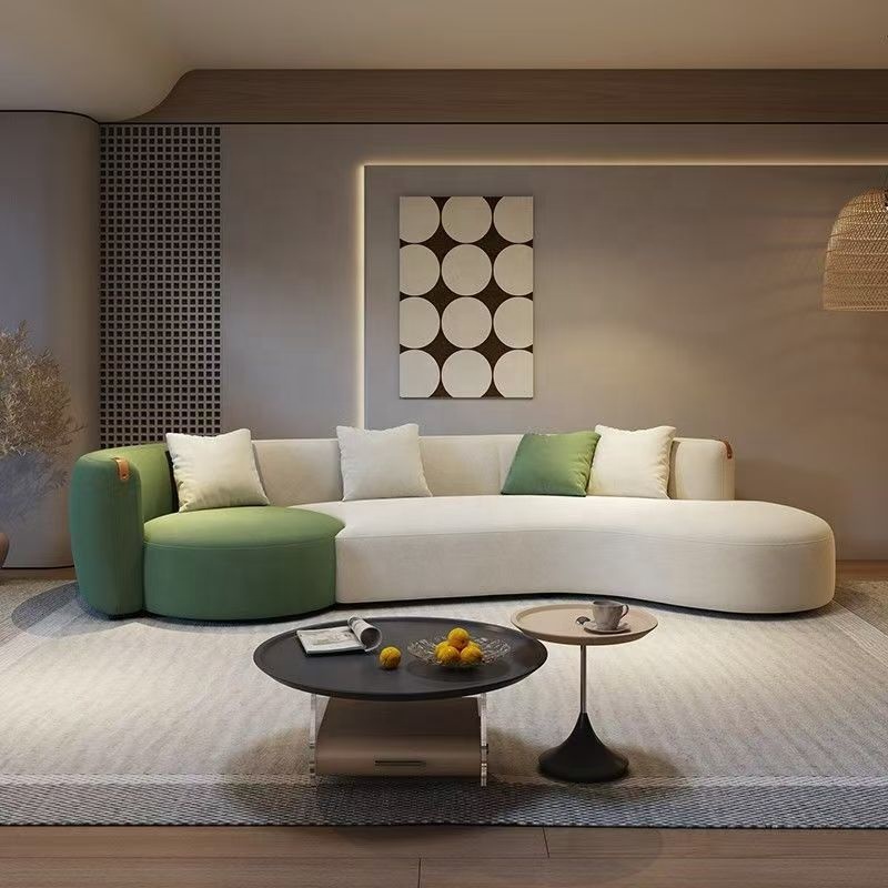 GEDO Modern Minimalist Modular Sectional Sofa Living Room Home Irregular Beauty Salon Curved Homestay Furniture